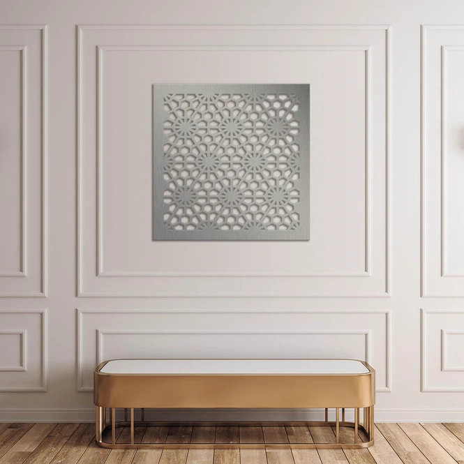 Matériel: Aluminium brossé, 3MM, 30X30 po